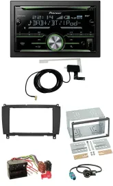 Pioneer CD USB MP3 Bluetooth 2DIN DAB Autoradio für Mercedes CLK C209 A209 04-10