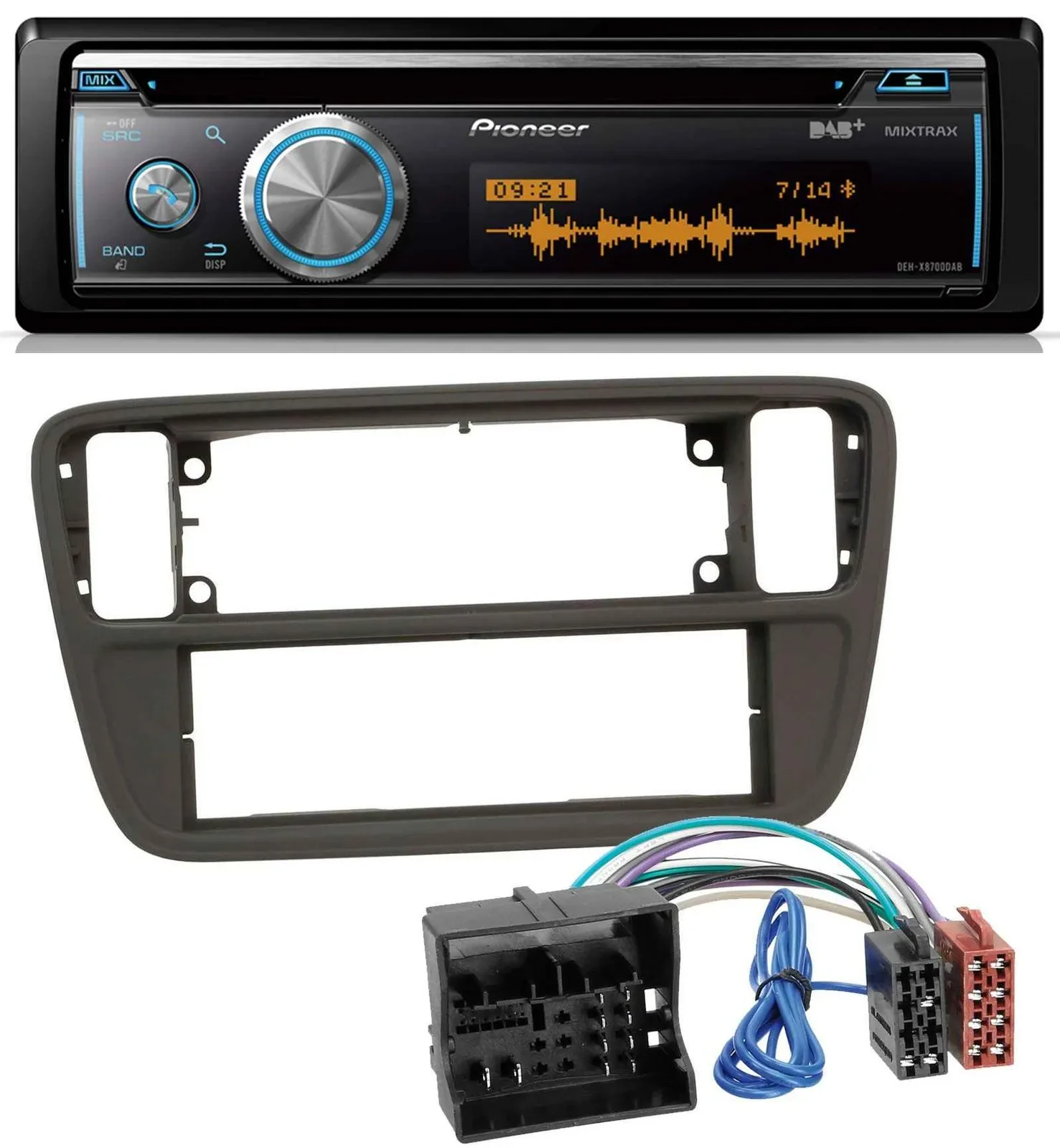 Pioneer MP3 DAB USB CD Bluetooth Autoradio für Seat Mii (ab 2011)