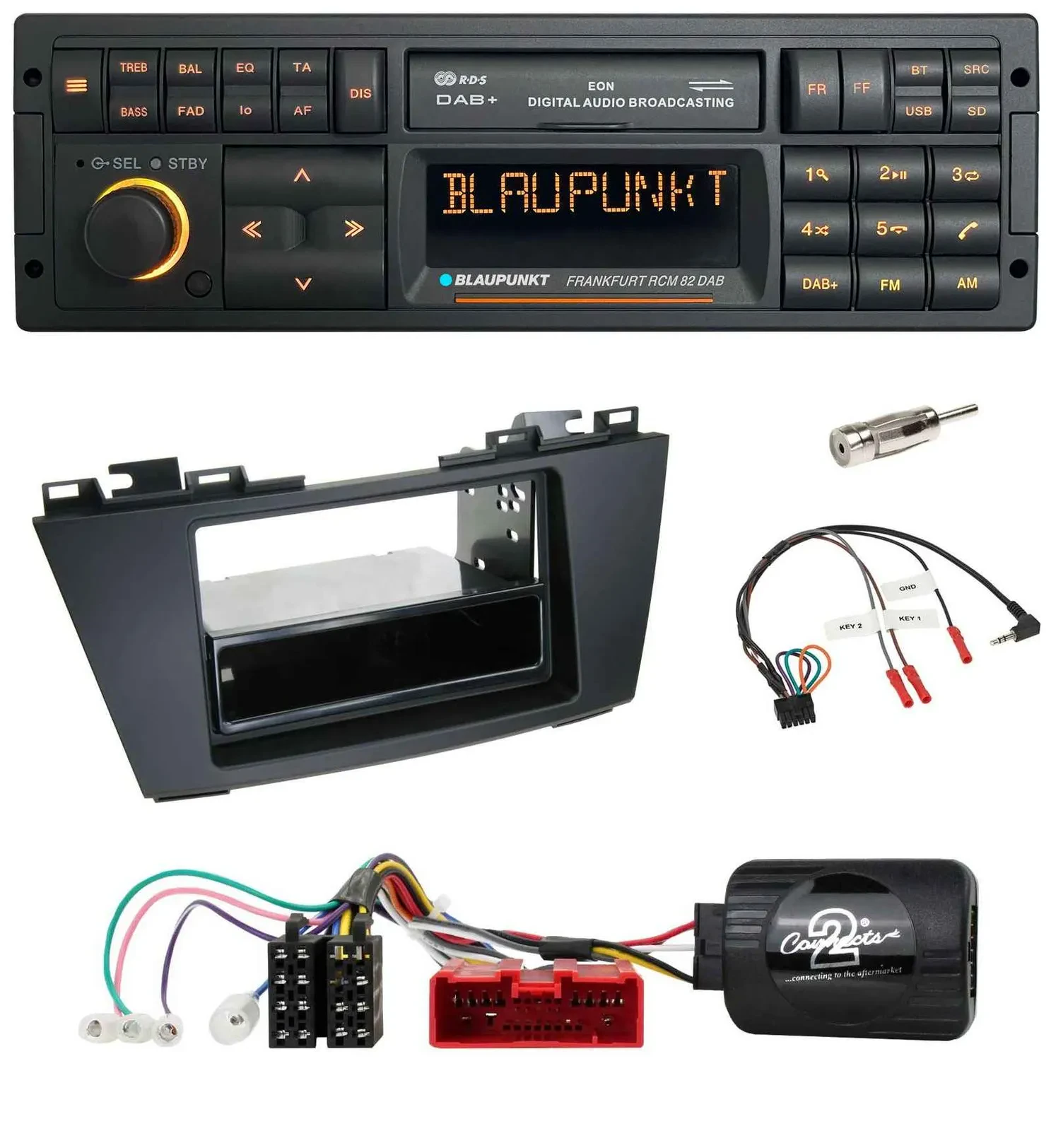 Blaupunkt USB DAB SD Lenkrad Bluetooth Autoradio für Mazda 5 (2010-2015)