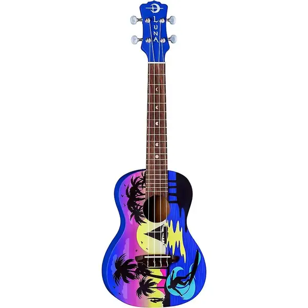 Укулеле Luna Kauwela Summer Concert Ukulele Custom Graphic