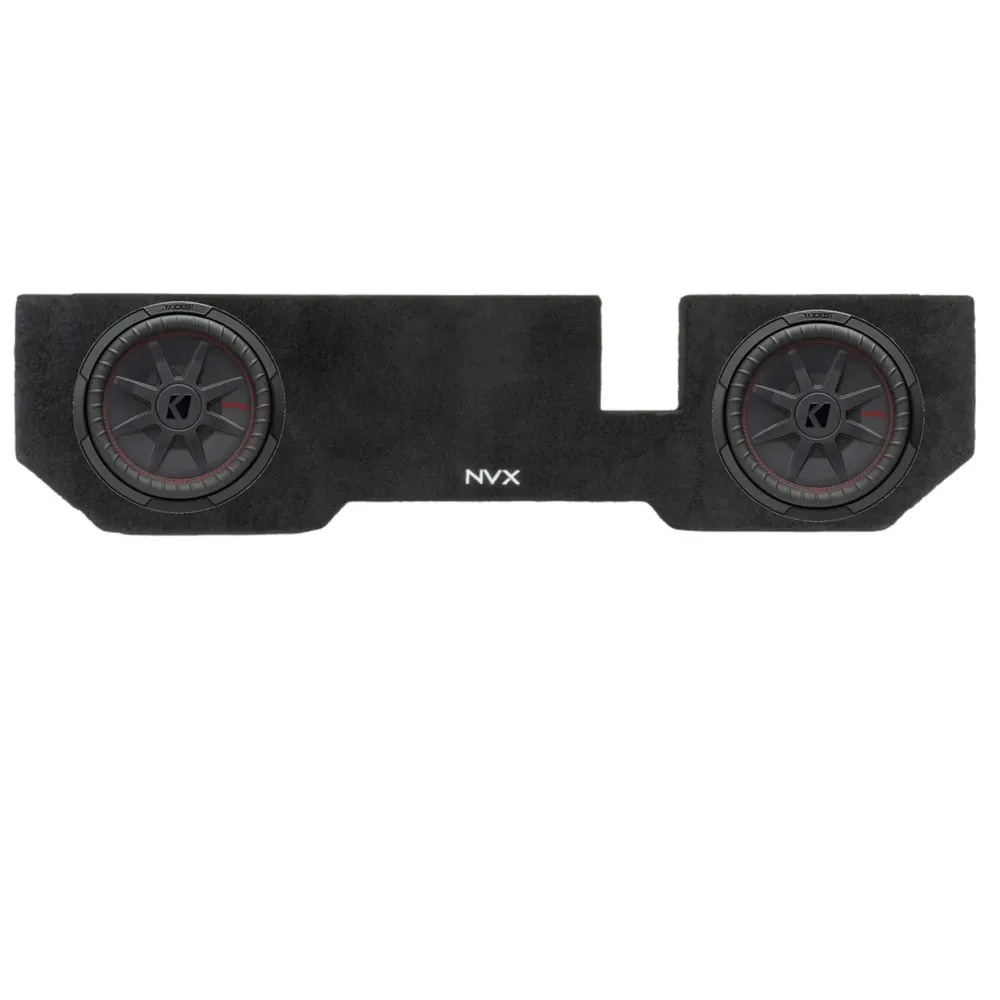 NVX VE-DOD-RAMQCCG3-D12S Dual 12" Subwoofer Enclosure with Two CWRT122 Subwoofer