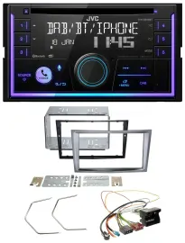 JVC MP3 USB 2DIN DAB Bluetooth CD Autoradio für Opel Antara Astra H Zafira B cha