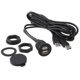 Адаптер питания для автомобиля Axxess AX2USB 2 x USB, розетка прикуривателя, кабель 36"