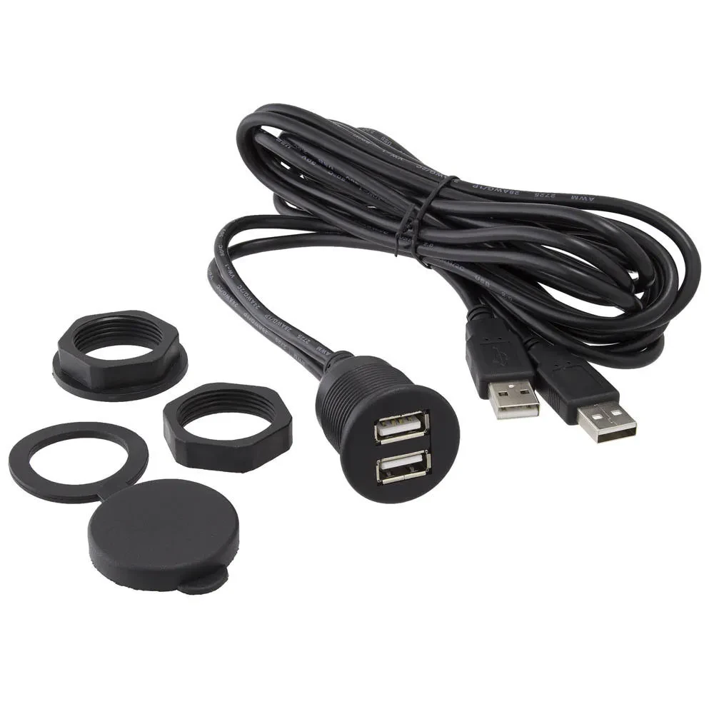 Адаптер питания для автомобиля Axxess AX2USB 2 x USB, розетка прикуривателя, кабель 36"