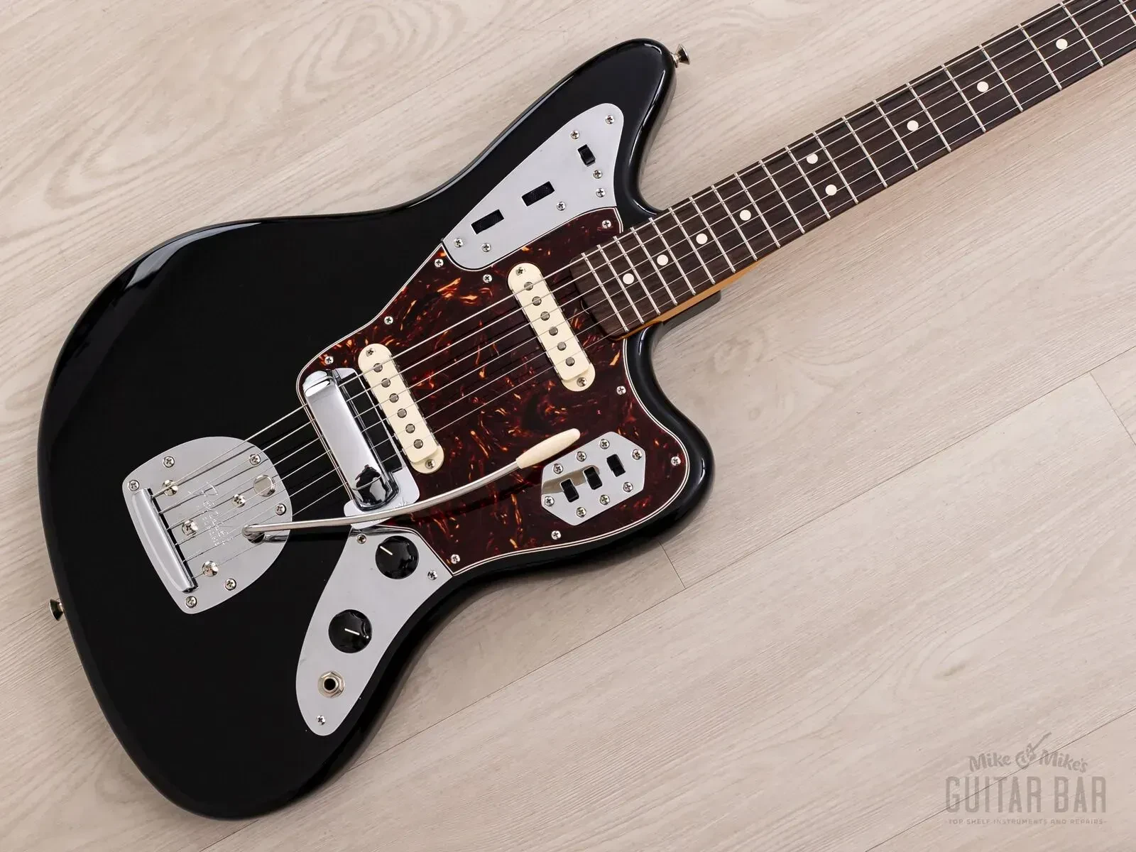 2008 Fender American Vintage '62 Jaguar Black, Near-Mint w/ Case & Hangtags