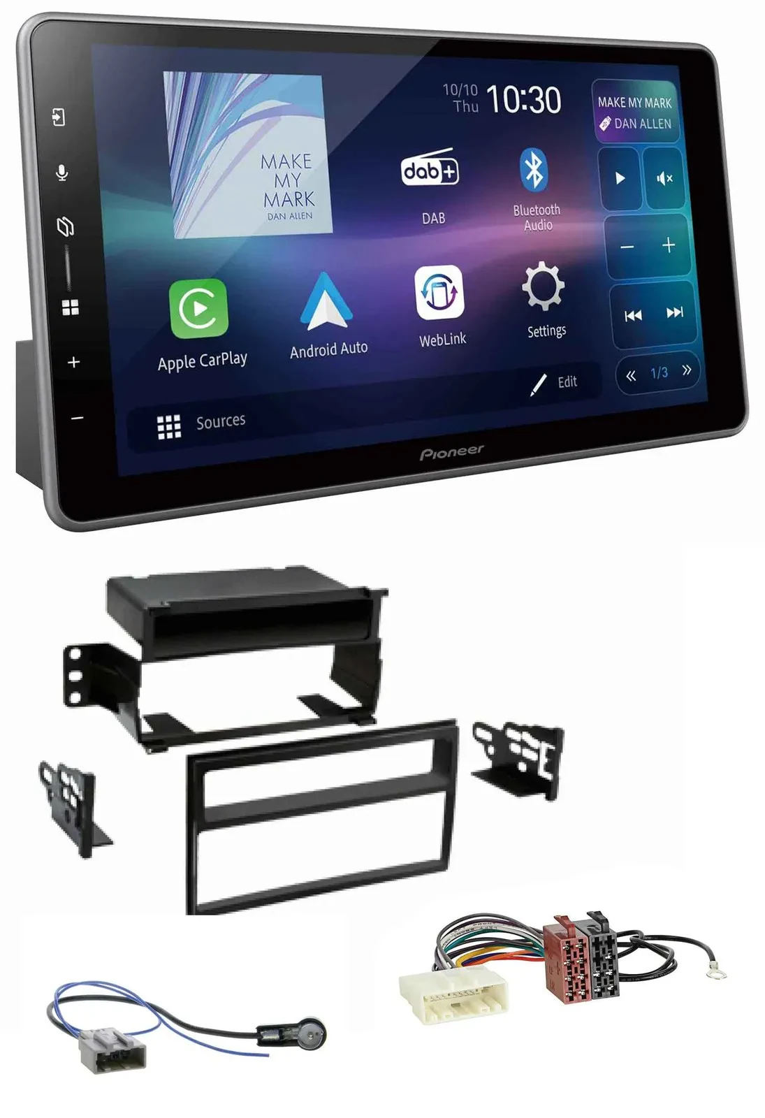 Pioneer Bluetooth USB DAB MP3 Autoradio für Nissan Tiida Versa C11 2007-2011