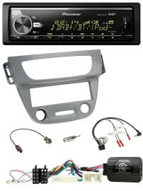 Pioneer Bluetooth USB DAB Lenkrad Autoradio für Renault Megane 3 2012-2014 grau
