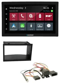 Автомагнитола Blaupunkt 2-DIN, DAB, Bluetooth, USB, MP3 для VW Golf 4/Passat/Polo/T4/Fox