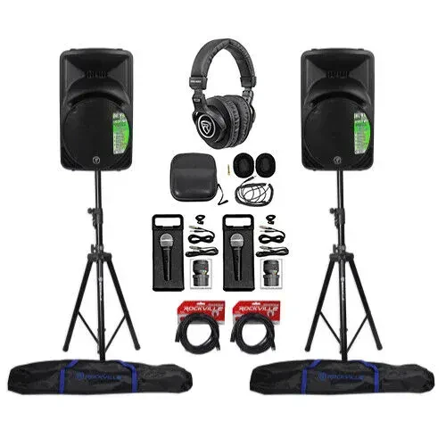 Активная акустическая система Mackie SRM450V3 Black с аксессуарами (пара)