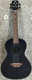 Luna Model UKE VMT BKS Tenor Acoustic Mahogany Black Satin Finish Ukulele