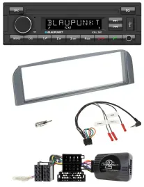 Автомагнитола для Alfa Romeo 147/GT (2007–2010) Blaupunkt USB, DAB, Bluetooth, поддержка управления с руля, антрацит
