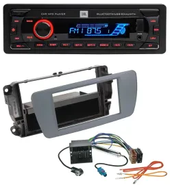 JBL AUX MP3 USB Bluetooth SD Autoradio für Seat Ibiza (ab 08) conemaragrau