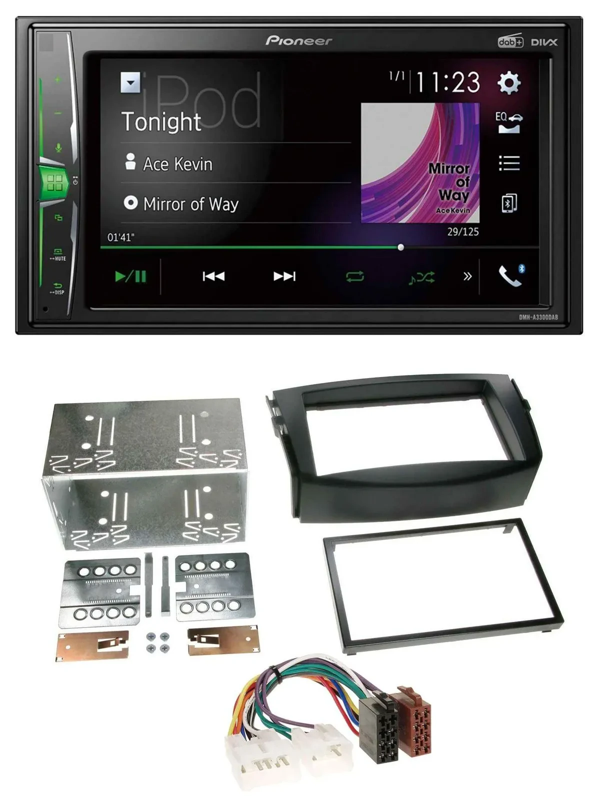 Pioneer 2DIN MP3 DAB USB Bluetooth Autoradio für Toyota RAV 4 (2006-2013)