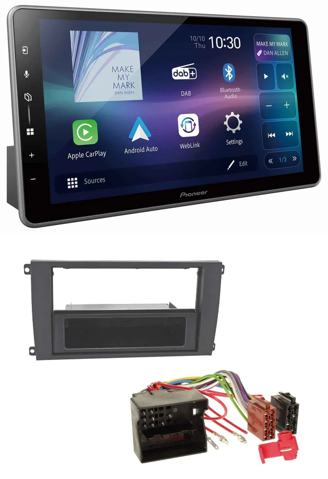Pioneer Bluetooth USB DAB MP3 Autoradio für Porsche Cayenne (2007-2010)