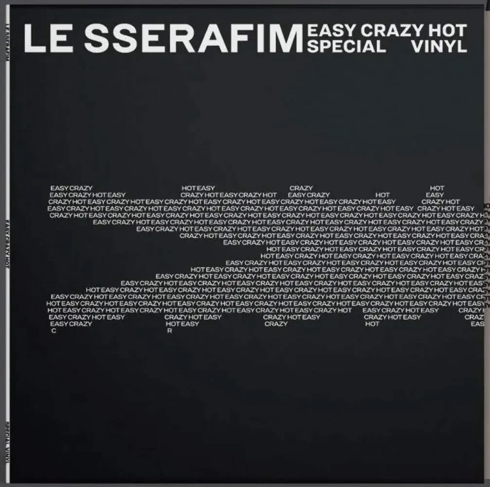 LE SSERAFIM - Easy-Crazy-Hot [Indie-Exclusive Carbon Black Vinyl] NEW Sealed