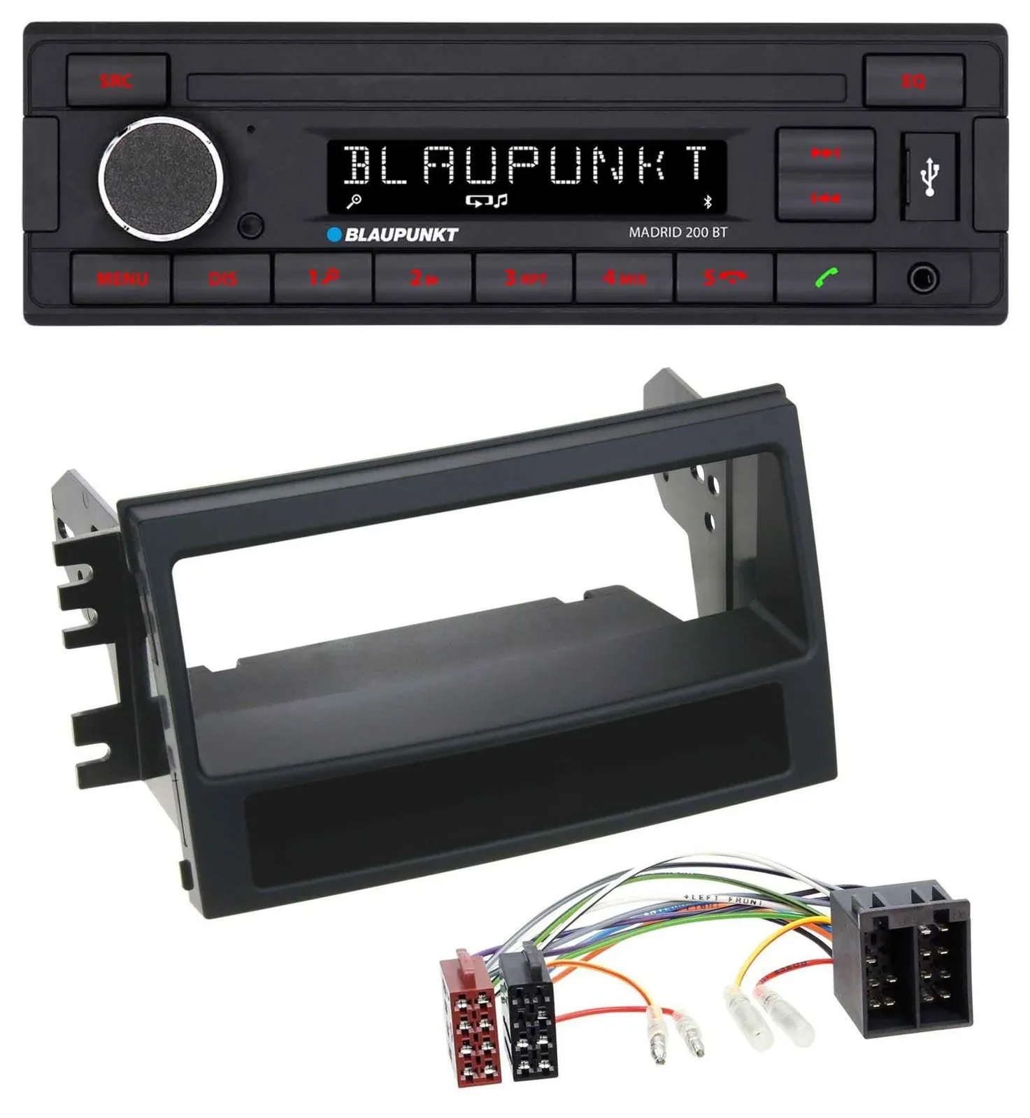 Blaupunkt USB AUX Bluetooth MP3 Autoradio für Kia Soul (AM, 2008-2011)