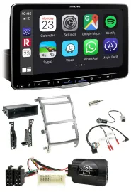 Alpine Bluetooth Lenkrad USB DAB Autoradio für Hyundai IX55 2009-2012 silber