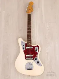 Электрогитара Fender Jaguar 1962 Vintage Reissue JG66-85 SS Olympic White w/gigbag Japan 1997