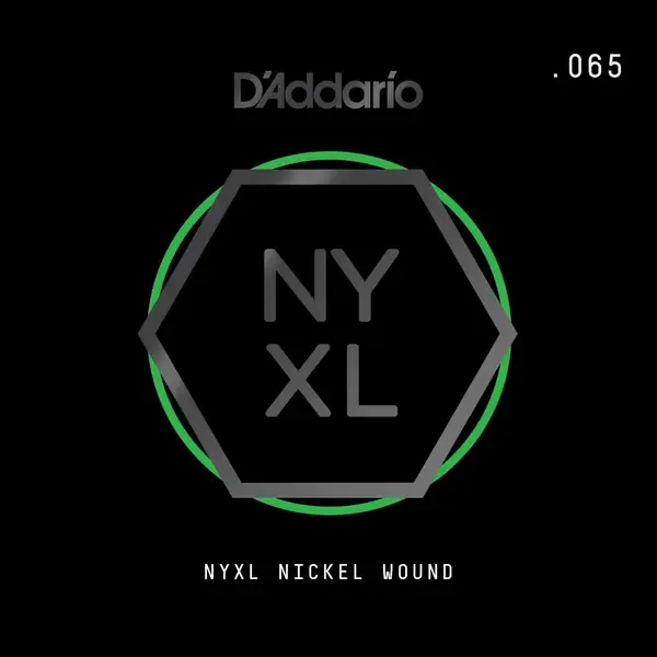 Струна для электрогитары D'Addario NYNW065 NYXL Nickel Wound Singles, сталь никелированная, калибр 65
