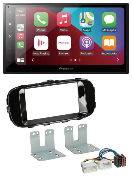 Pioneer USB MP3 DAB 2DIN Bluetooth Autoradio für Kia Soul PS ab 14 piano-schwarz
