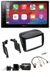 Pioneer DAB USB Lenkrad Bluetooth 2DIN Autoradio für Fiat Doblo ab 2010 Opel Com