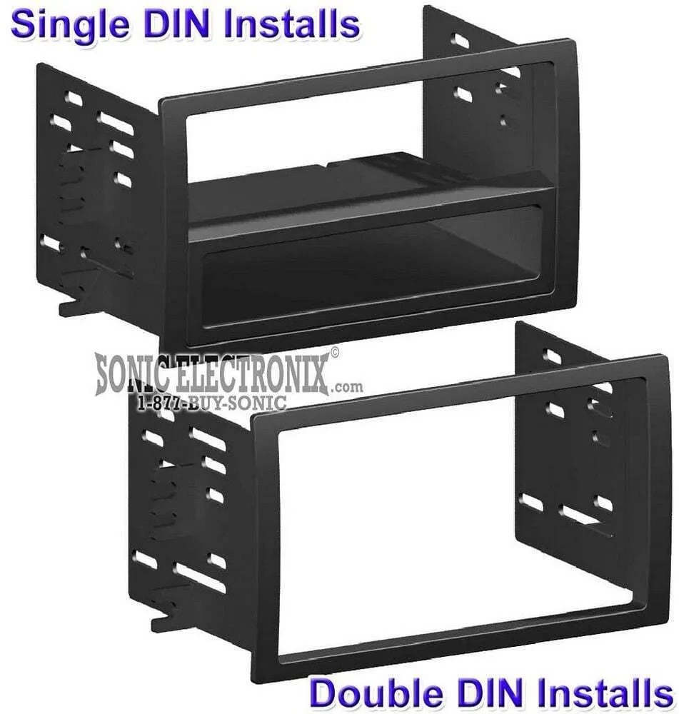 Scosche NN1643B Single/Double DIN Dash Kit select 2008-2015 Nissan Titan Truck