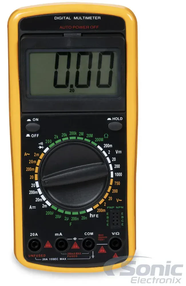 Belva BAMMD3 Nine Function Digital Multimeter with 18 Gauge Test Lead