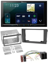 Pioneer MP3 Bluetooth USB 2DIN DAB Autoradio für Iveco Daily 06-14 schwarz