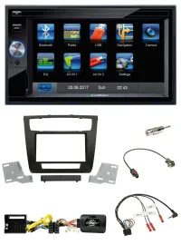 Blaupunkt SD USB TMC Bluetooth 2DIN Lenkrad Navigation für BMW 1er aut. Klima E8