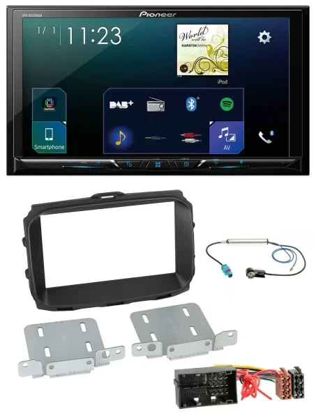 Pioneer MP3 Bluetooth USB 2DIN DAB Autoradio für Alfa Giulietta 940 Facelift ab