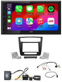 Автомагнитола JVC 2DIN Bluetooth USB DAB для BMW 1 Series E87/E8 с поддержкой управления на руле