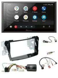 Pioneer USB 2DIN DAB Lenkrad Bluetooth Autoradio für Hyundai i40 ab 2011 VF Klav