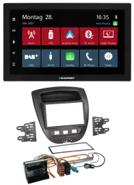 Автомагнитола Blaupunkt 2 DIN, Bluetooth, DAB, USB, MP3, для Citroen C1 / Peugeot 107 / Toyota