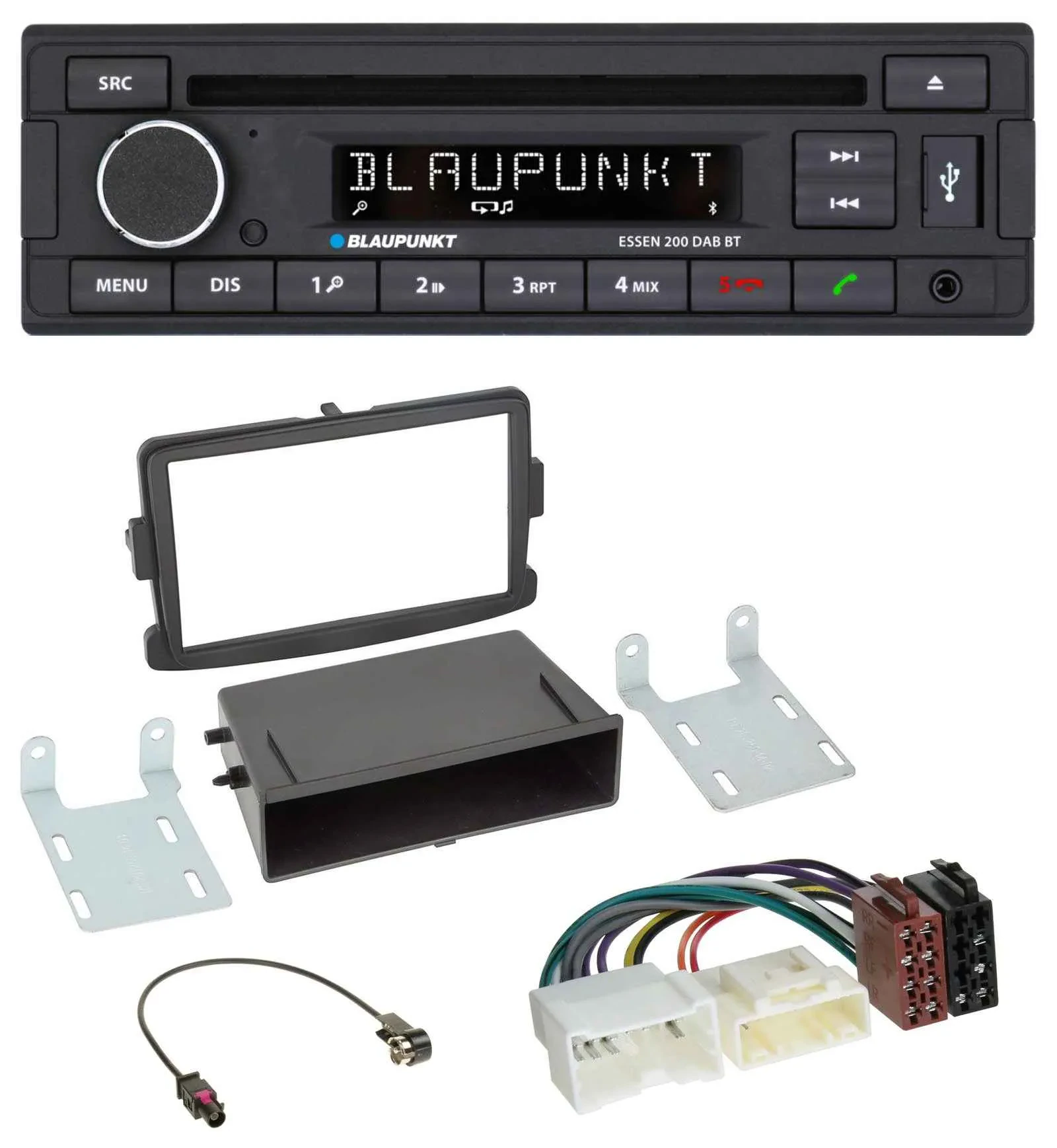 Blaupunkt USB MP3 Bluetooth DAB CD Autoradio für Dacia Logan Sandero Opel Vivaro