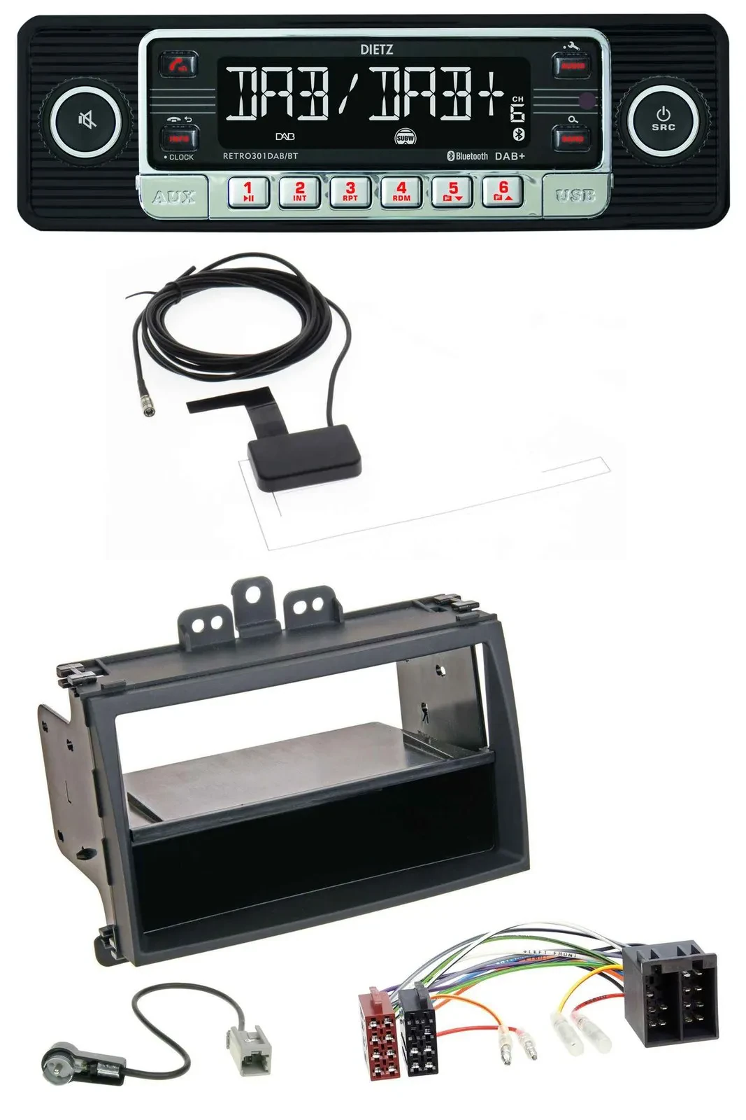 Автомагнитола для Hyundai i20 (2008–2011) Dietz DAB, Bluetooth, USB, MP3