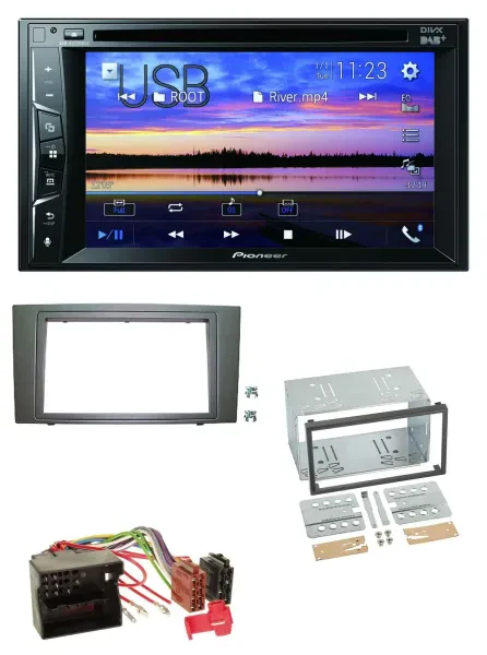 Pioneer Bluetooth 2DIN USB DVD DAB MP3 Autoradio für Ford Mondeo (2003-2007)