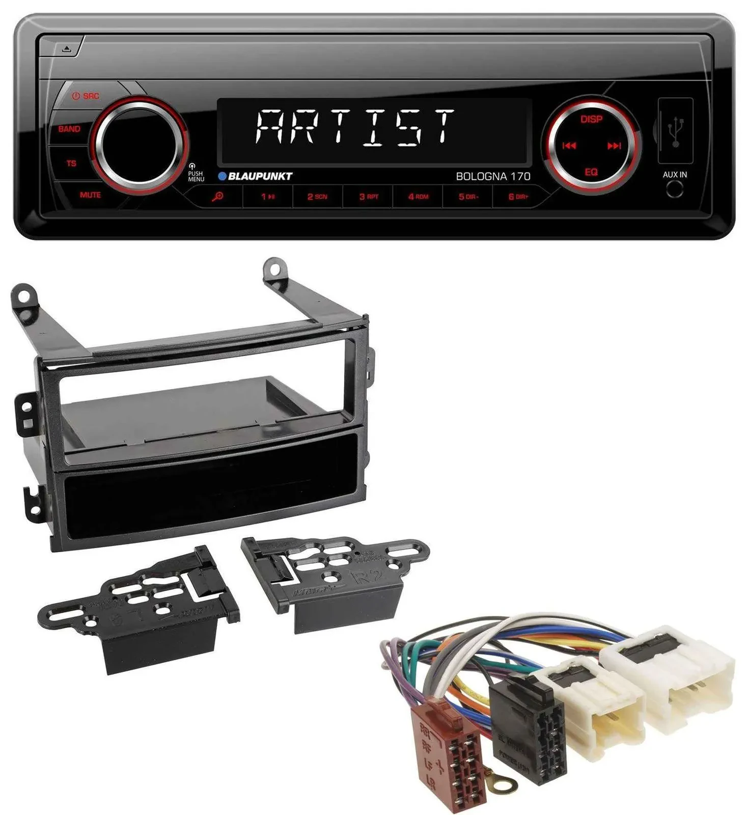 Blaupunkt SD USB 1DIN MP3 AUX Autoradio für Nissan 350Z Roadster 2003-2005