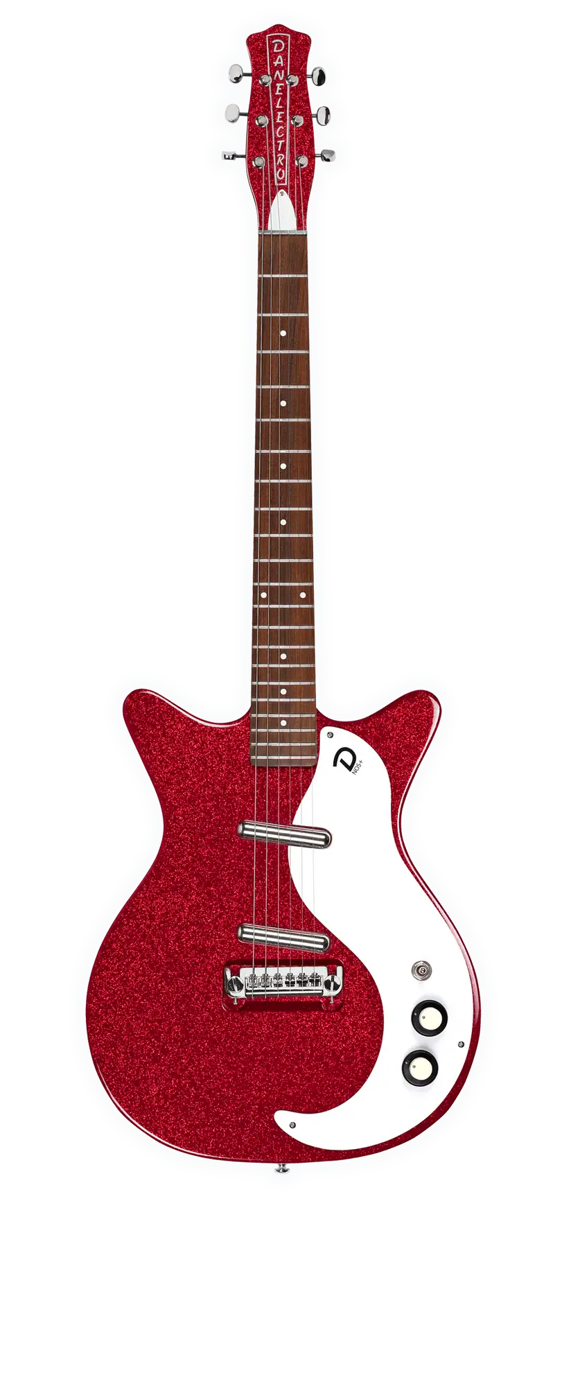 Электрогитара полуакустическая Danelectro '59M NOS+ Red Metalflake