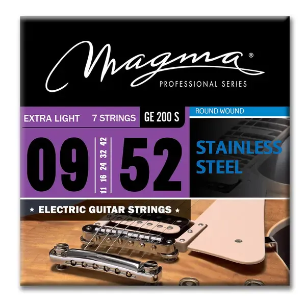 Струны для 7-струнной электрогитары Magma Strings GE200S Stainless Steel 9-52
