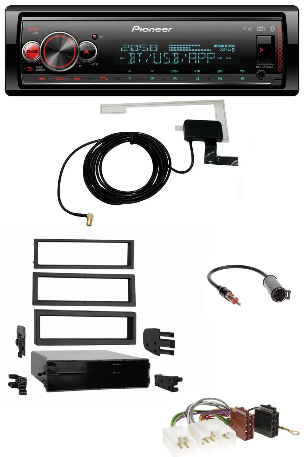 Автомагнитола для Nissan 200 SX (1994–1998), 240 SX (с 1995) Pioneer Bluetooth, DAB, USB, MP3
