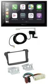 Pioneer USB MP3 2DIN Bluetooth DAB Autoradio für Hyundai i40 Typ VF ab 2016 schw