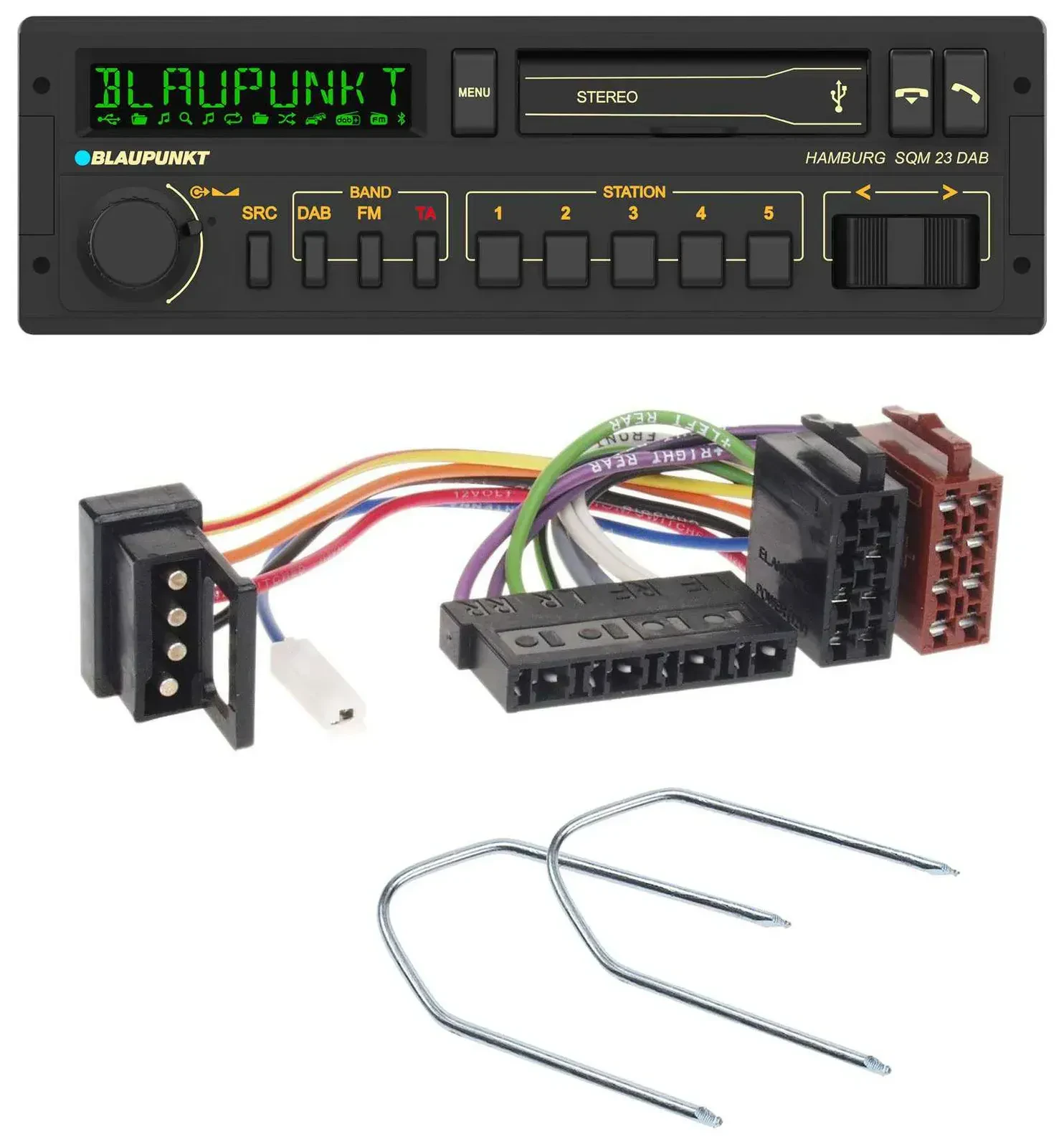 Blaupunkt USB DAB Bluetooth MP3 Autoradio für Mercedes E-Klasse W124 S-Klasse W1