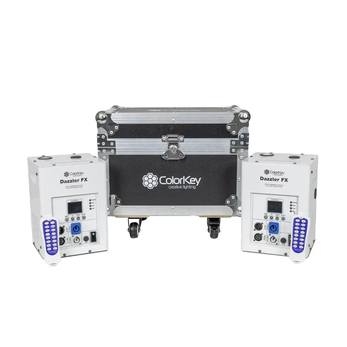 Генератор холодных искр ColorKey Dazzler FX MKII White с кейсом (пара)