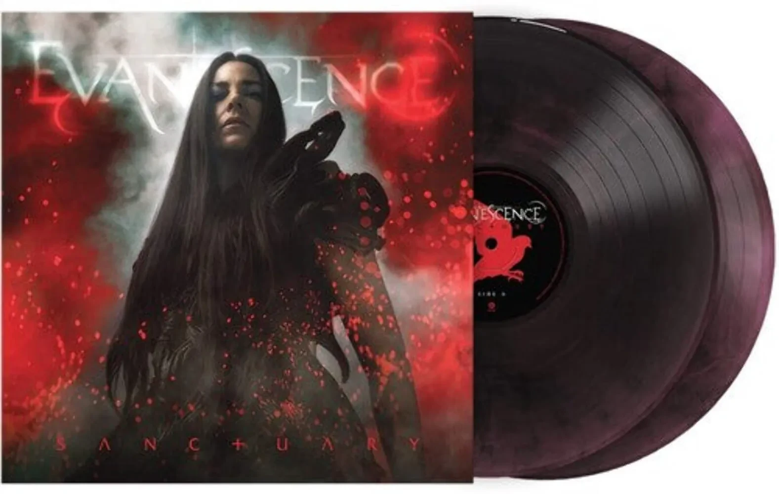 Виниловая пластинка Evanescence – Sanctuary (фиолетовый и чёрный мраморный винил, релиз 2026)