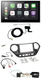 Pioneer USB Lenkrad 2DIN Bluetooth DAB Autoradio für Hyundai i10 ab 2014