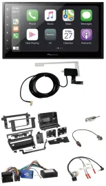 Pioneer USB Lenkrad 2DIN Bluetooth DAB Autoradio für BMW 3er E46 02-06 1 Schalte
