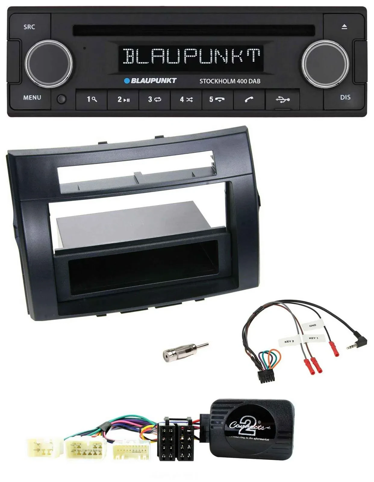 Blaupunkt Lenkrad Bluetooth DAB CD USB Autoradio für Toyota Corolla Verso 04-07