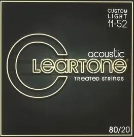 Струны для акустической гитары Cleartone 7611 Bronze 80/20 11-52