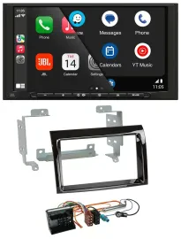 JBL USB 2DIN MP3 Bluetooth AUX Autoradio für Citroen Jumper 2006-2011 Piano