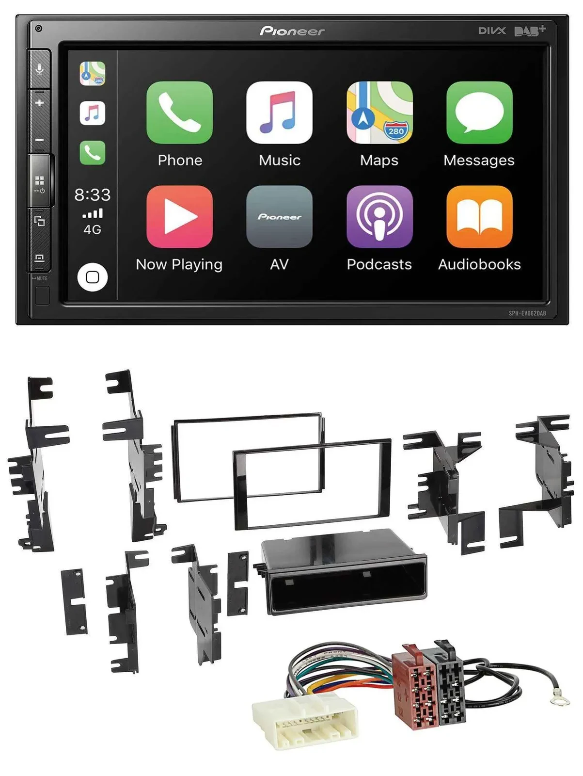 Pioneer USB MP3 DAB 2DIN Bluetooth Autoradio für Nissan Versa ab 07 Xterra ab 13